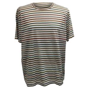 Missoni Striped Crewneck T-Shirt in Multicolor Cotton